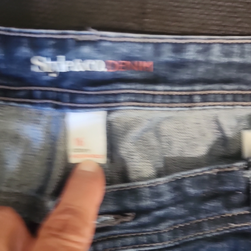 Style & Co. Curvy Blue Boot Leg Jeans - Picture 4 of 8